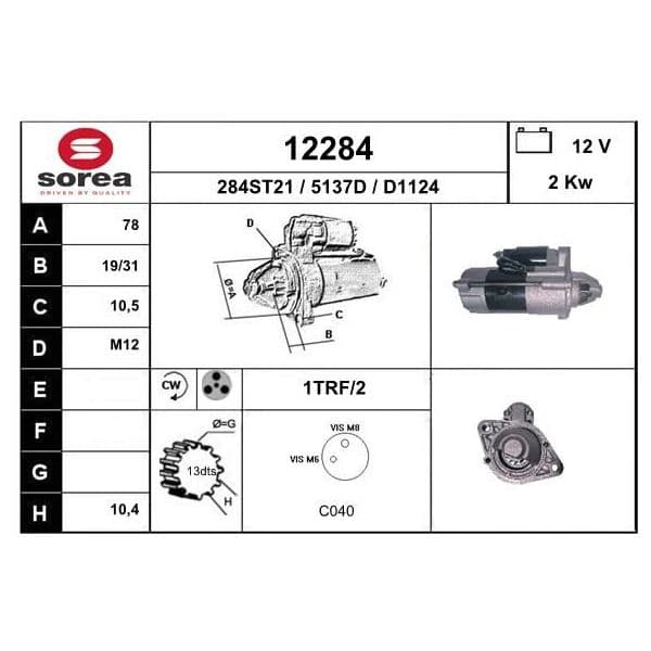 EAI Motor de Arranque - 12284