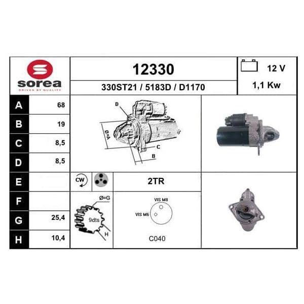 EAI Motor de Arranque - 12330