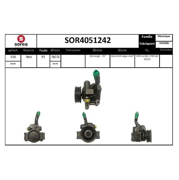 Eai Bomba de Direcção Assistida / Ford Mazda - SOR4051242