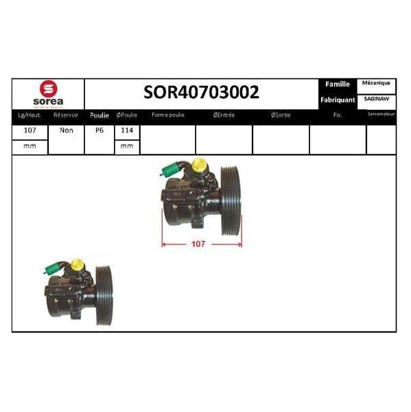 Eai Bomba de Direcção Assistida / Citroën - SOR40703002