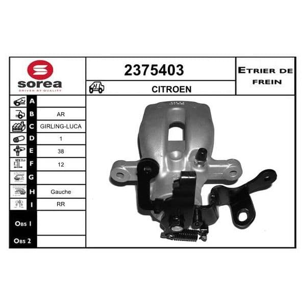 Eai Etrier de Frein Citroen / Ar - 2375403