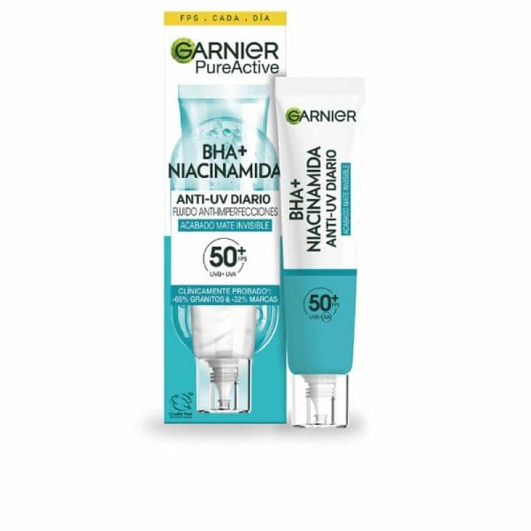 Garnier Pure Active BHA+ Niacinamida Fluido Anti-Imperfecciones FPS50+ 40ml