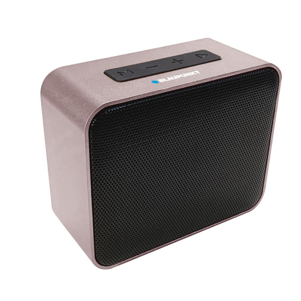 Coluna Portátil Bluetooth em Alumínio Dourado