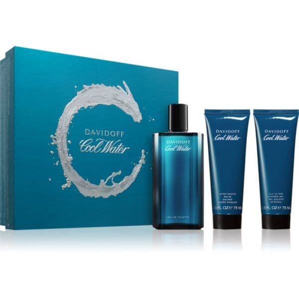 Davidoff Cool Water Man Eau de Toilette 125ml + Shower Gel 75ml + After Shave Balm 75ml Coffret