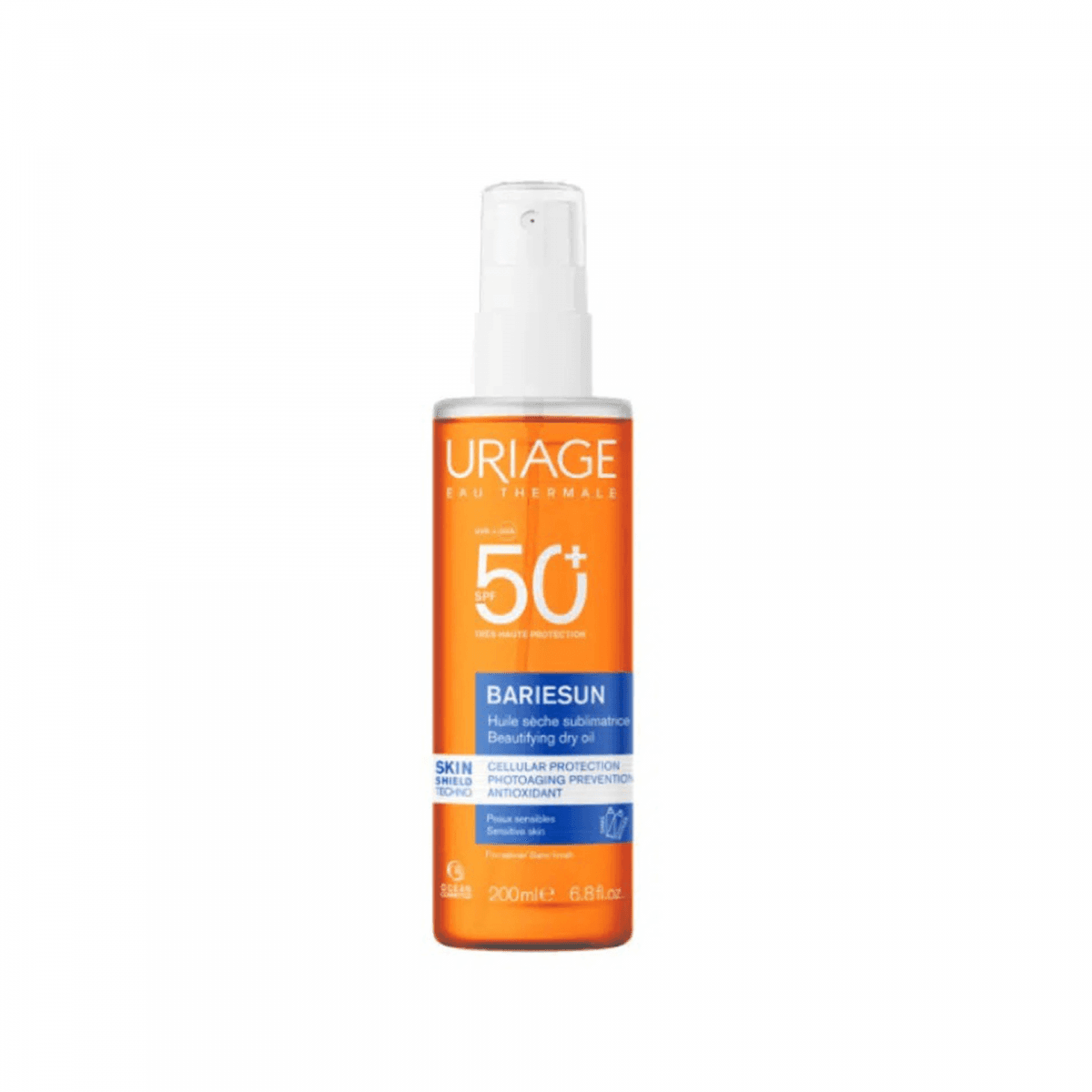 Protetor Solar Uriage Bariésun Óleo Seco Spray SPF50+ 200ml