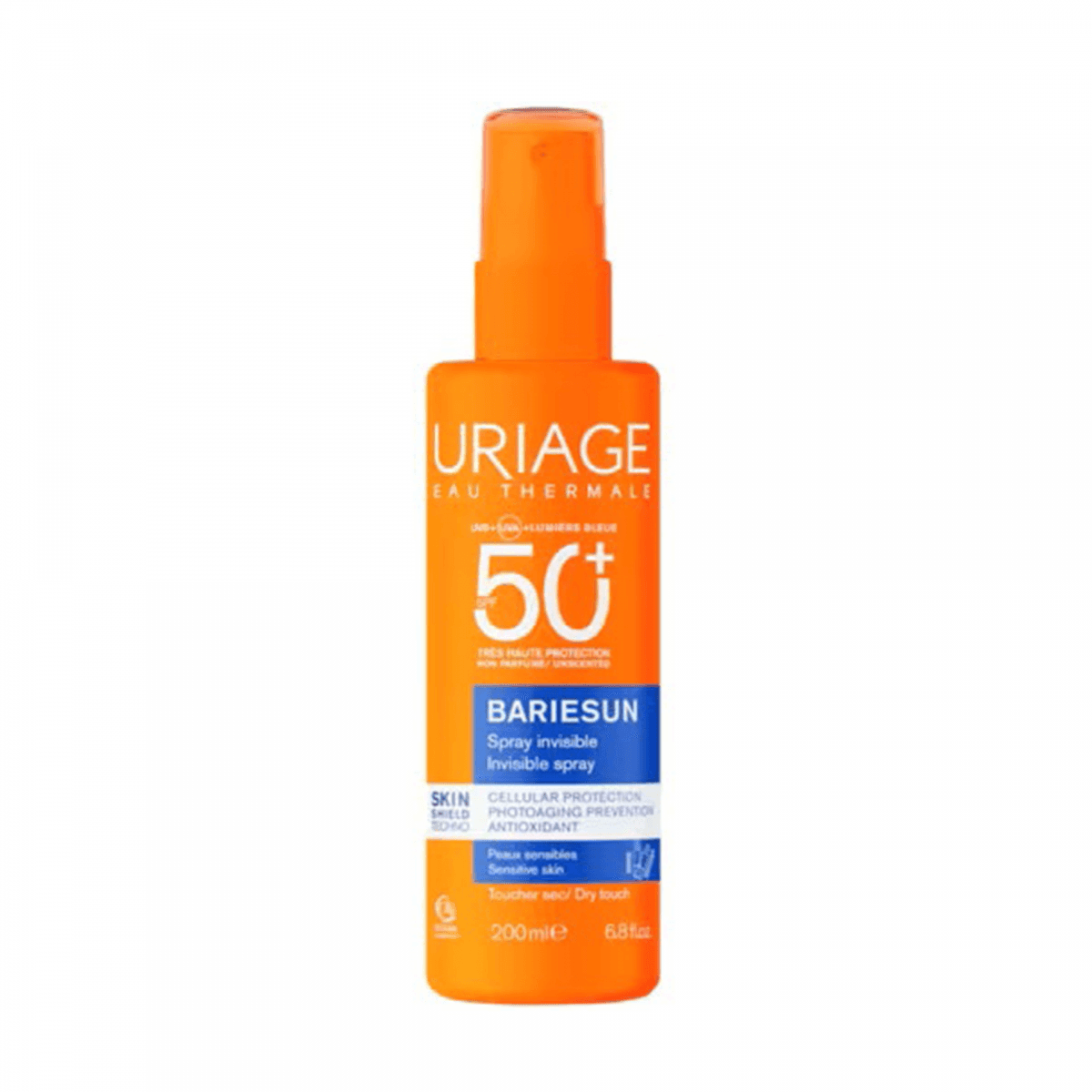 Protetor Solar Uriage Bariésun Spray Invisível sem Perfume SPF50+ 200ml