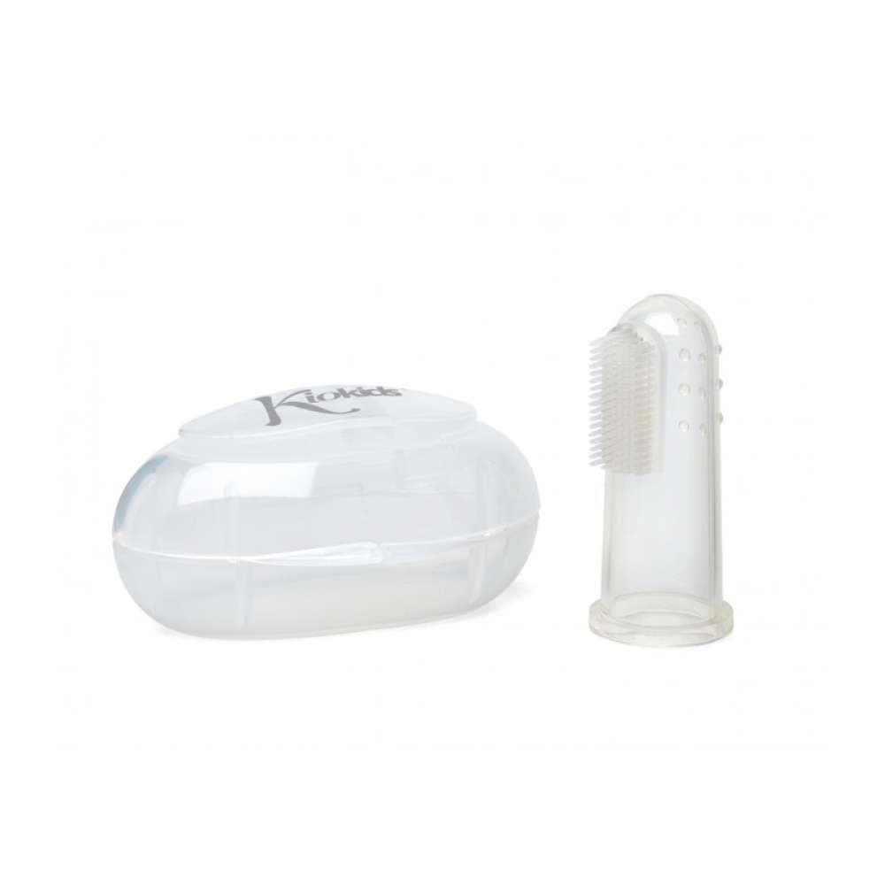 Escova de Dentes de Dedo Silicone com Estojo