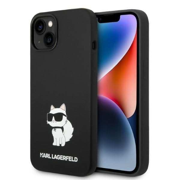 Karl Lagerfeld Capa Silicone Rígida para iPhone 14 Plus Black