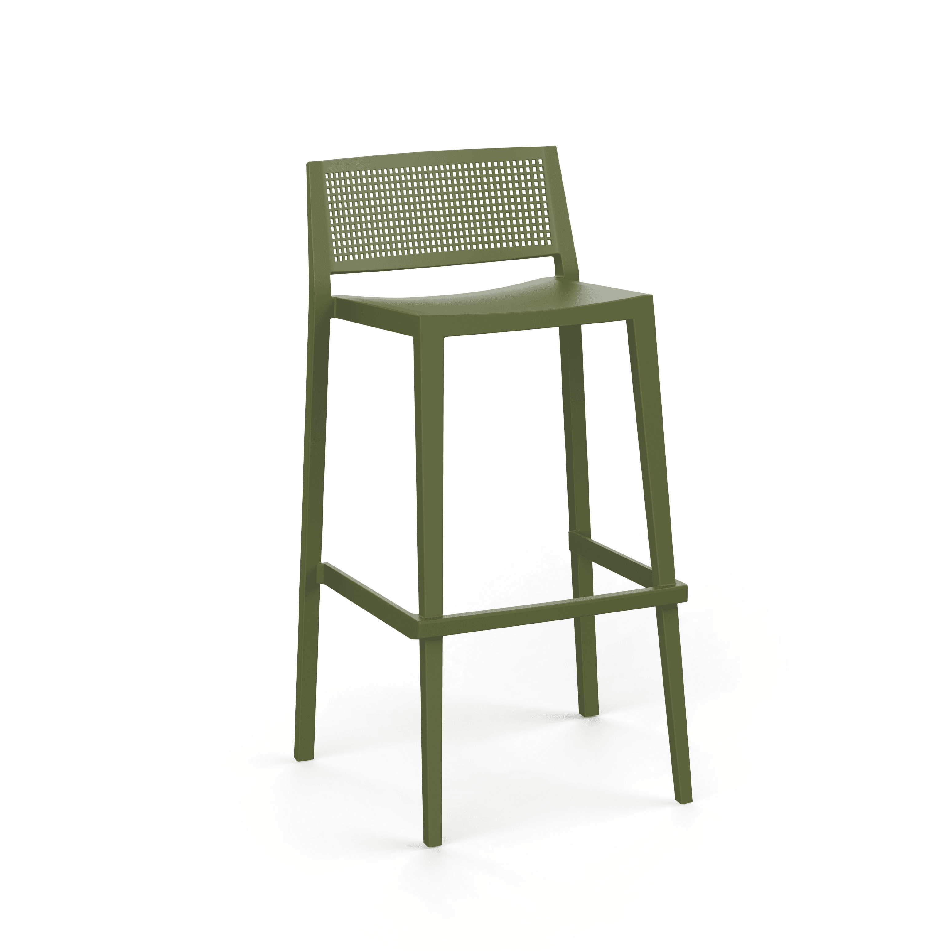 Pack 40 Bancos de Bar Alto GRID Azeitona