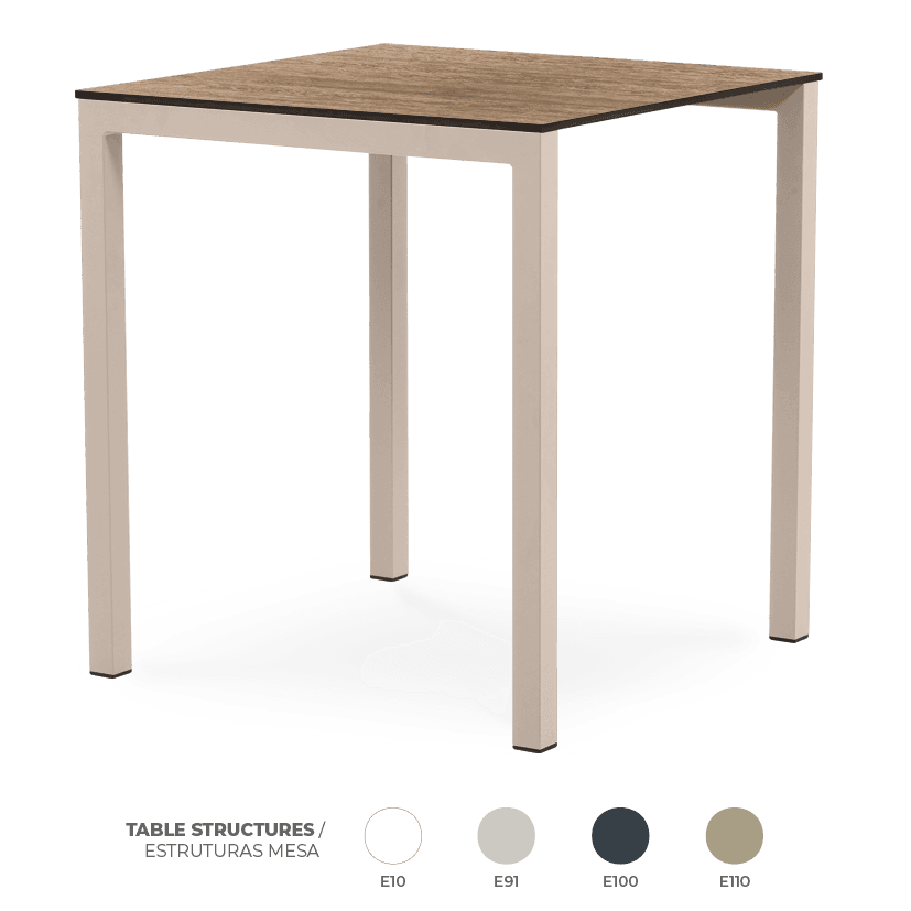 Pack 20 Mesas Metal Countryside Oak