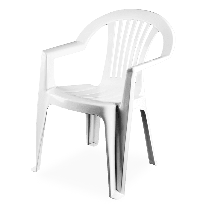 Pack 160 Cadeiras Lagos com Braços Branco