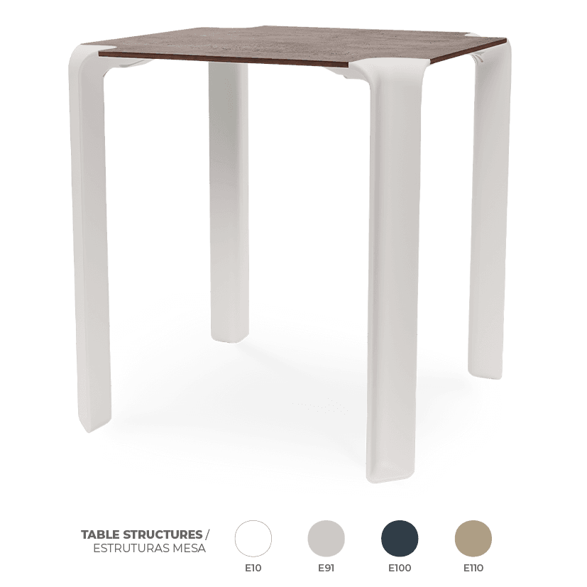 Pack 8 Mesas Iris Industrial Concrete
