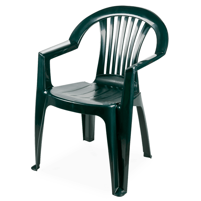 Pack 160 Cadeiras Lagos com Braços Verde Deep