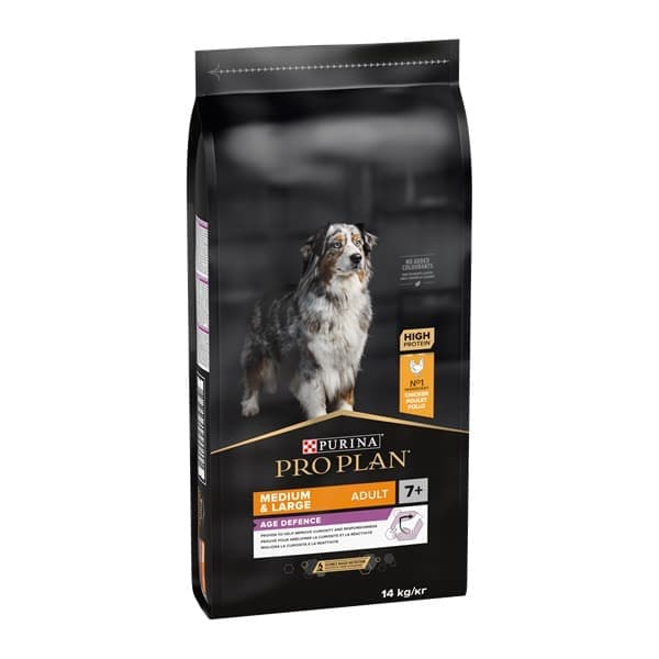 Purina Pro Plan Adult 7+ Medium & Large Age Defence Chicken 14Kg
