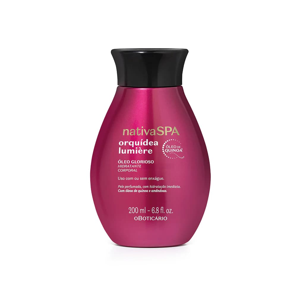 Óleo Glorioso de Banho Nativa SPA Orquídea Lumière 200ml O Boticário