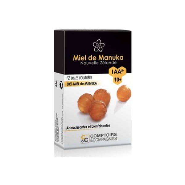 Comptoirs & Compagnies Bolas Recheados 30% Mel de Manuka Iaa 10+ 50 g