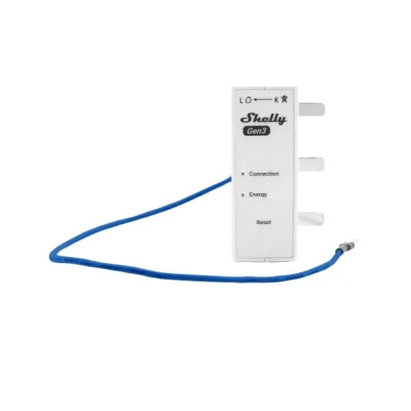 Shelly 3EM-63T Gen3 - Medidor de Energia Trifásico Compacto Wi-Fi - ligação por terminal