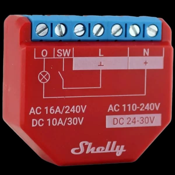 Shelly 1PM Plus Módulo Interruptor Smart Wi-Fi - 3800235265017