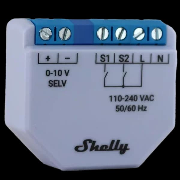 Shelly Módulo Controlador Dimmer Shelly Plus 0-10V WiFi Bluetooth