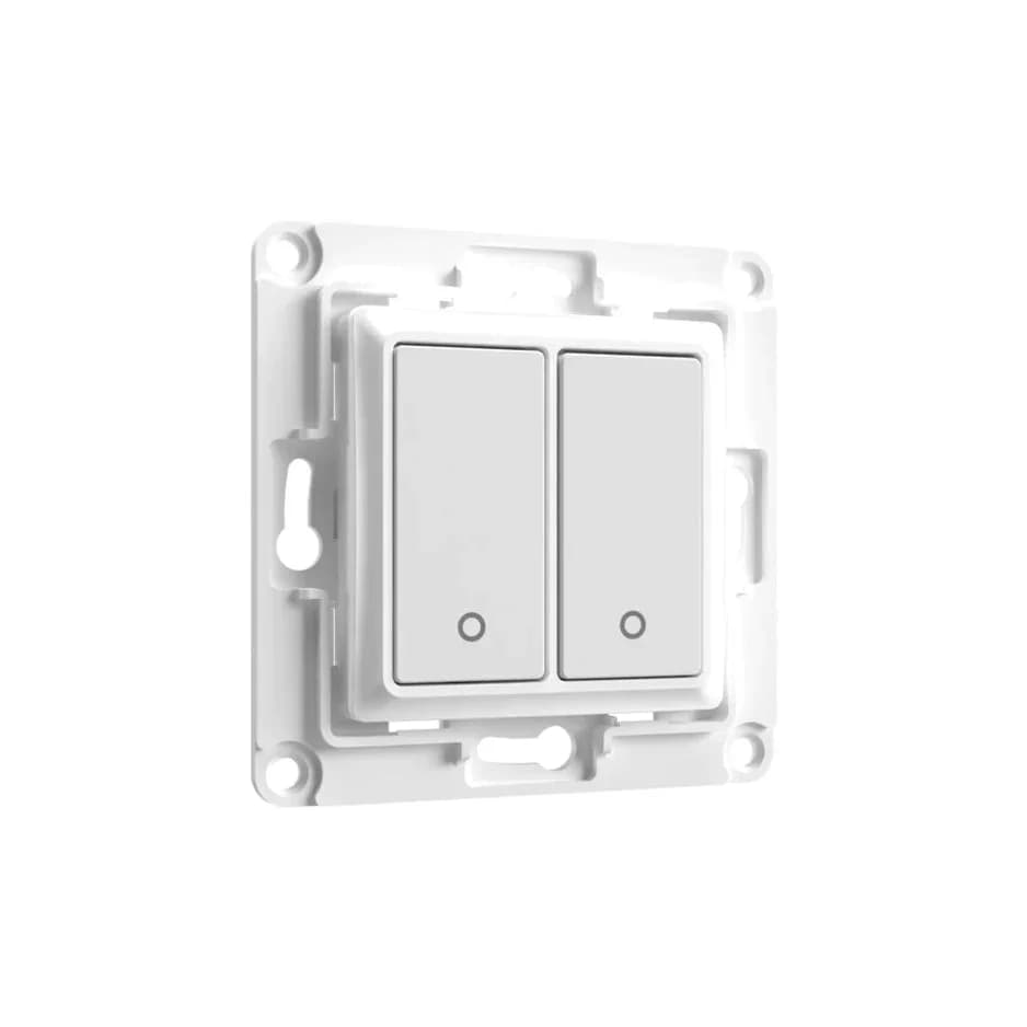 Shelly Interruptor de Parede 2 Botões P/ Módulos (branco) Wall Switch 2 - SHELLY-WS2WH