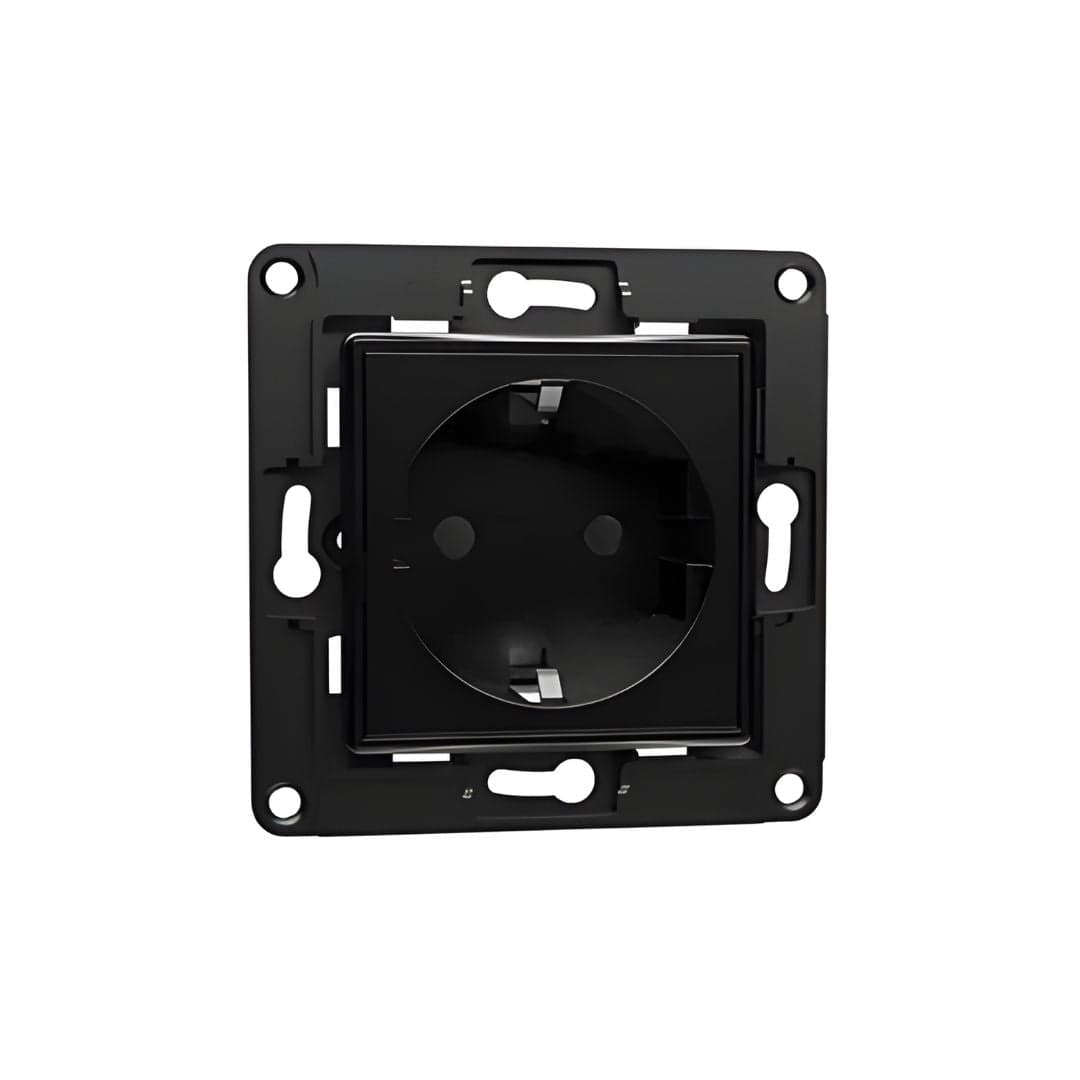 Schuko Shelly Wall socket socket I black 16A