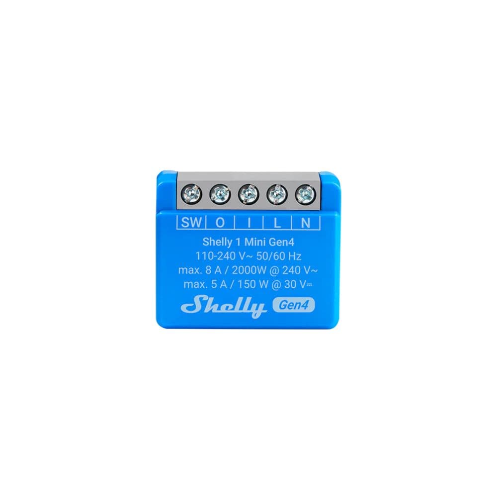 Shelly 1 Mini Gen4 - Mini módulo interruptor para automação WiFi/Zigbee/Matter - S1MG4