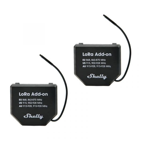 Shelly LoRa Add-on (Pack 2) Preto