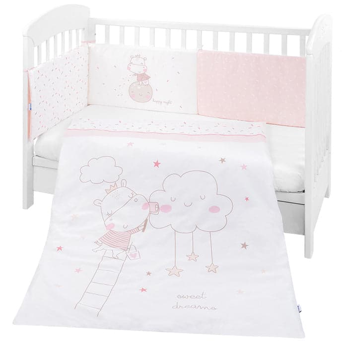 Conjunto jogo de cama 2pçs 70x140cm Kikka Boo Hippo Dreams