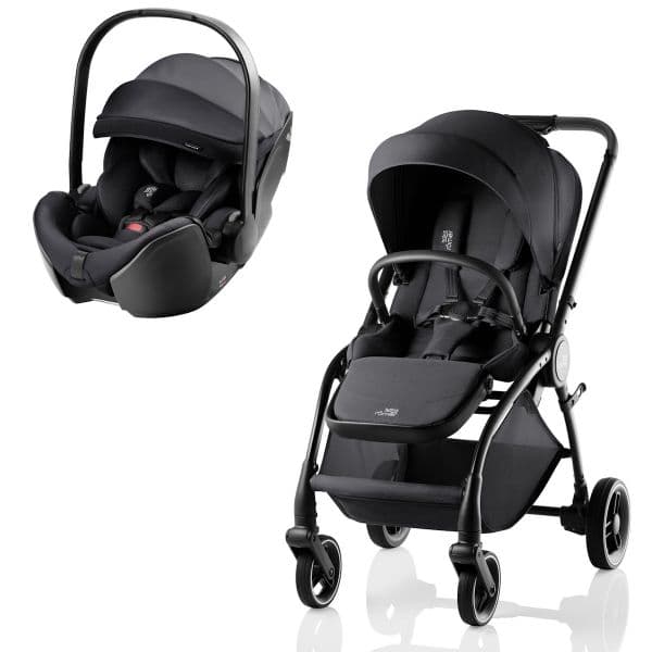 Trio Britax Römer Rio + Baby Safe Pro + Alcofa Rio Style Carbon Black