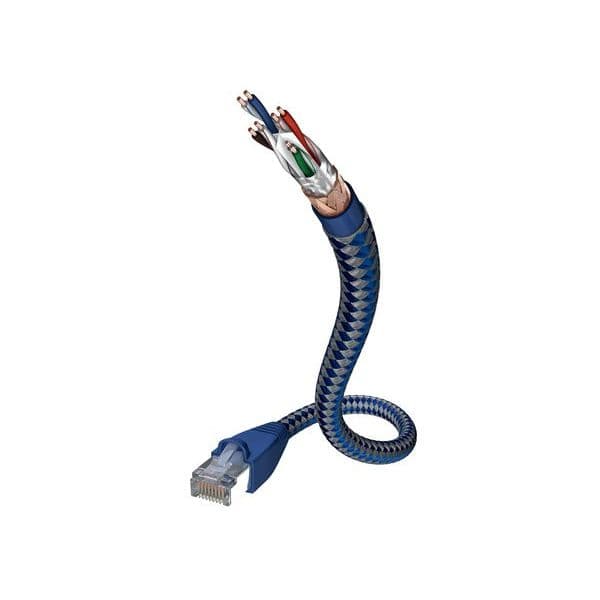 In-akustic Premium II Cabo de Rede CAT6 SF/UTP RJ45 0.5m Azul