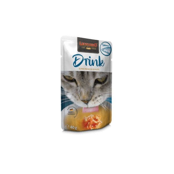 Ração Húmida Leonardo Drink Salmão 40g