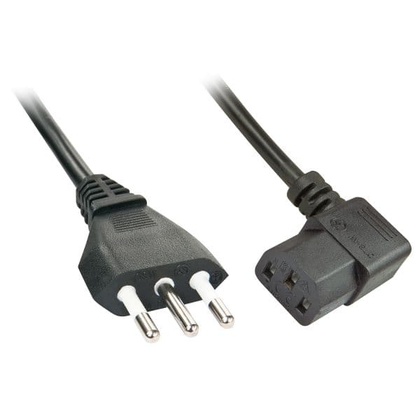 Lindy - 30346 cable de transmisión Negro 2 m C13 acoplador - 30346