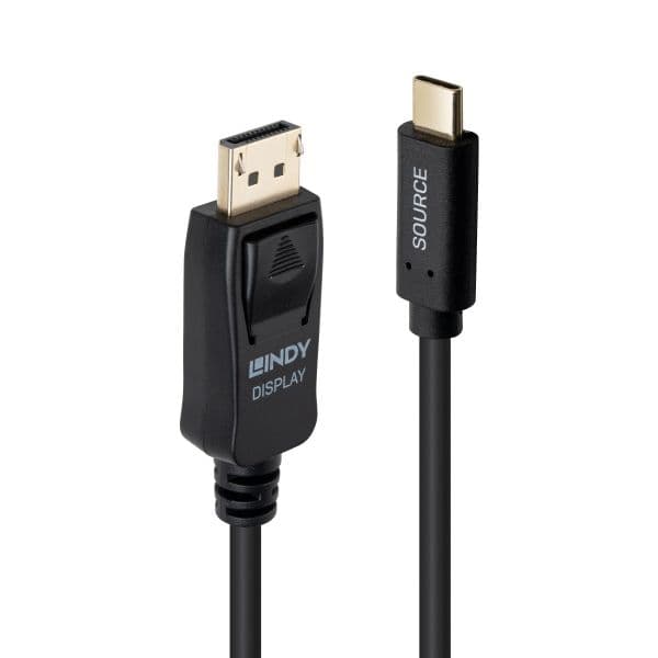 Lindy 43500 Cabo Adaptador USB-C para DisplayPort 4K60Hz 1m Black