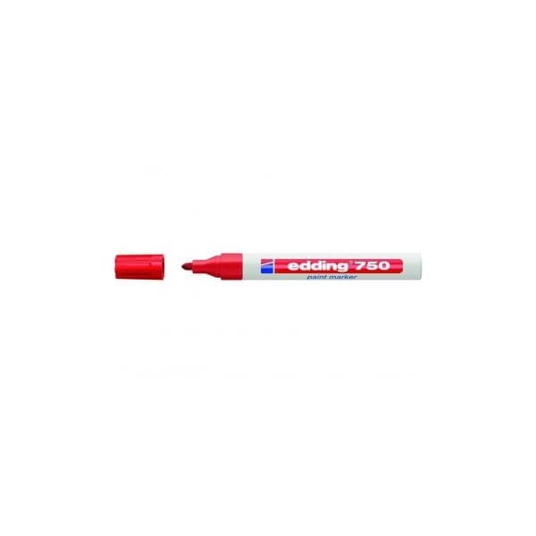 Edding Marcadores Permanentes 750 2-4mm Vermelho - 750-002