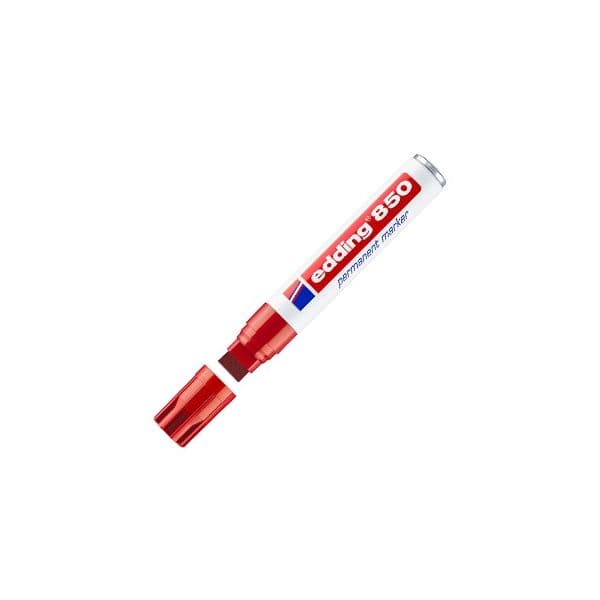 Marcador Permanente Grosso Vermelho 5-15mm Edding 850 1un 1301218