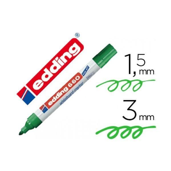 Edding Marcador Quadro Branco 660 Verde 1 Un.