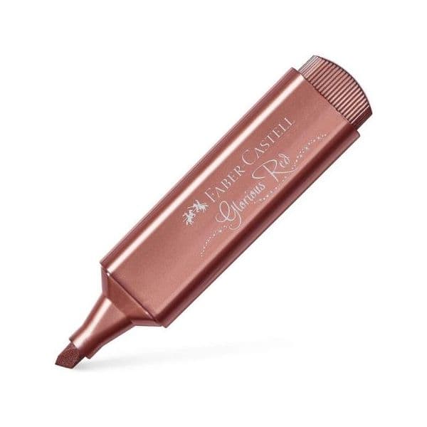 Faber Castell Marcador Fluorescente Vermelho Metálico 154673