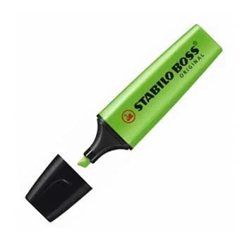 Stabilo Marcador Boss Original 70 Verde 10 Un.