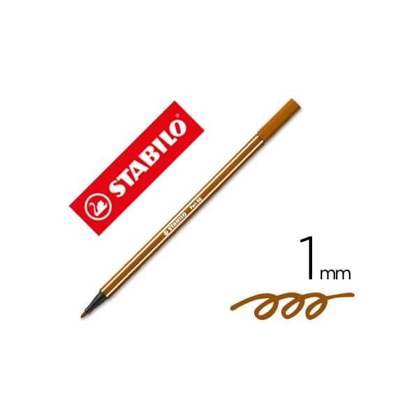 Stabilo 10 Un. Marcadores Aquareláveis Pen 68 Brown - 68/45