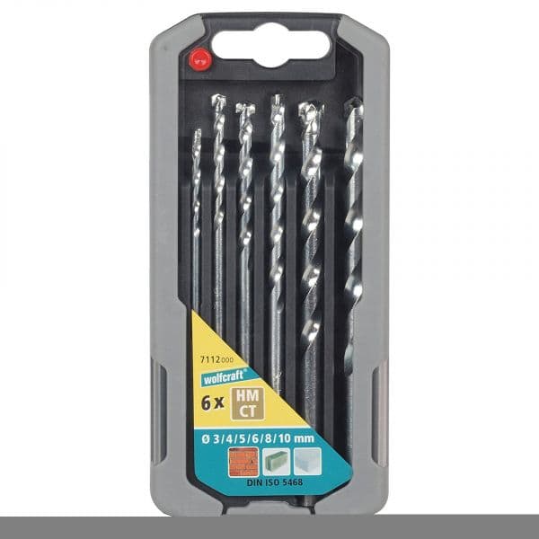 Wolfcraft Conjunto Brocas Pedra 310Mm 6Un 310MM - 0149525
