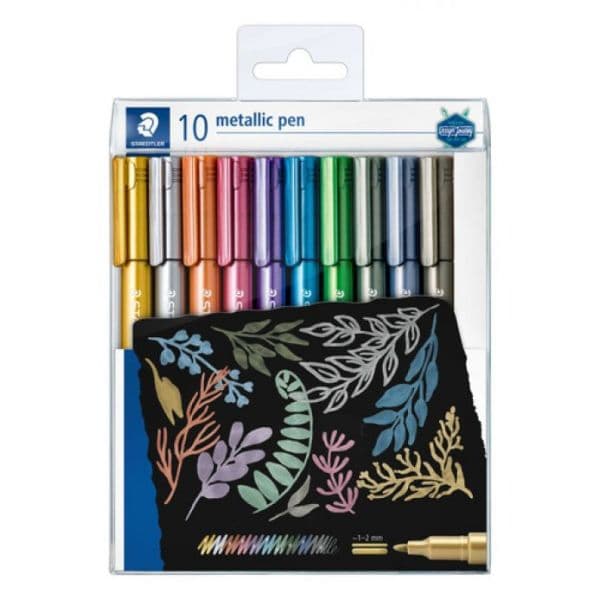 Staedtler 10 un. Marcadores Metalizados de Ponta Redonda Multicolor - A42700767