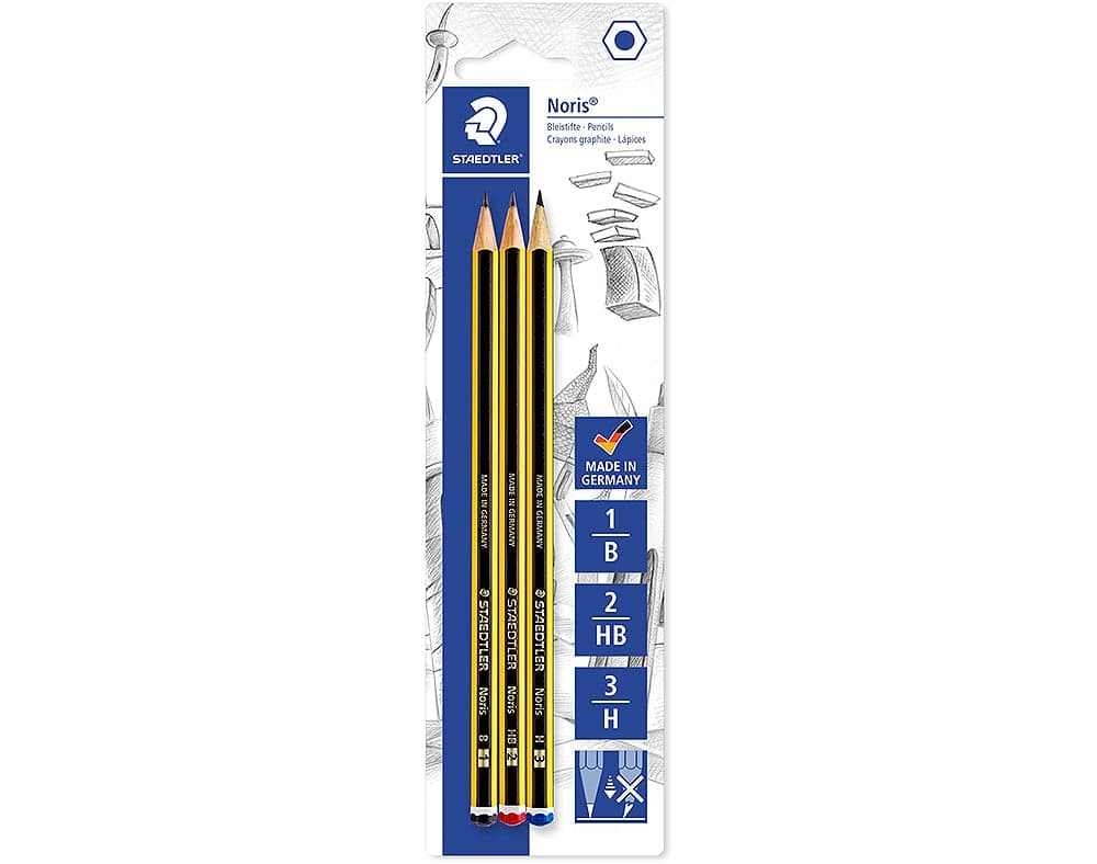 Staedtler 3 un. Lápis Noris 120 B/H/HB - 120-S BK3D
