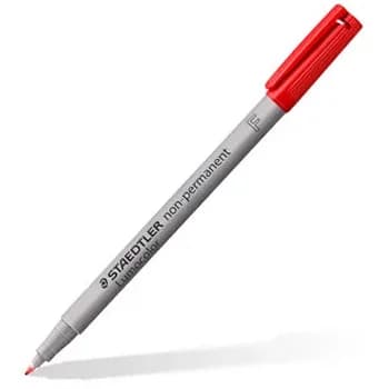 Marcador Fino Vermelho 0,6mm Staedtler Lumocolor 316-2 x 10un