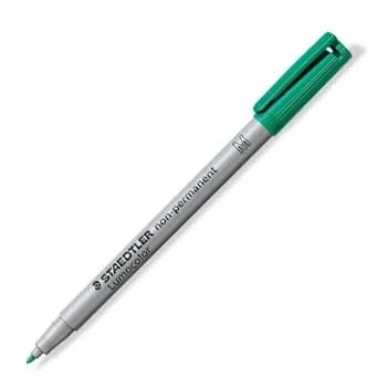 Staedtler Marcador Nao Permanente Médio Lumocolor 1.0mm 315-5 Verde Un 1311059