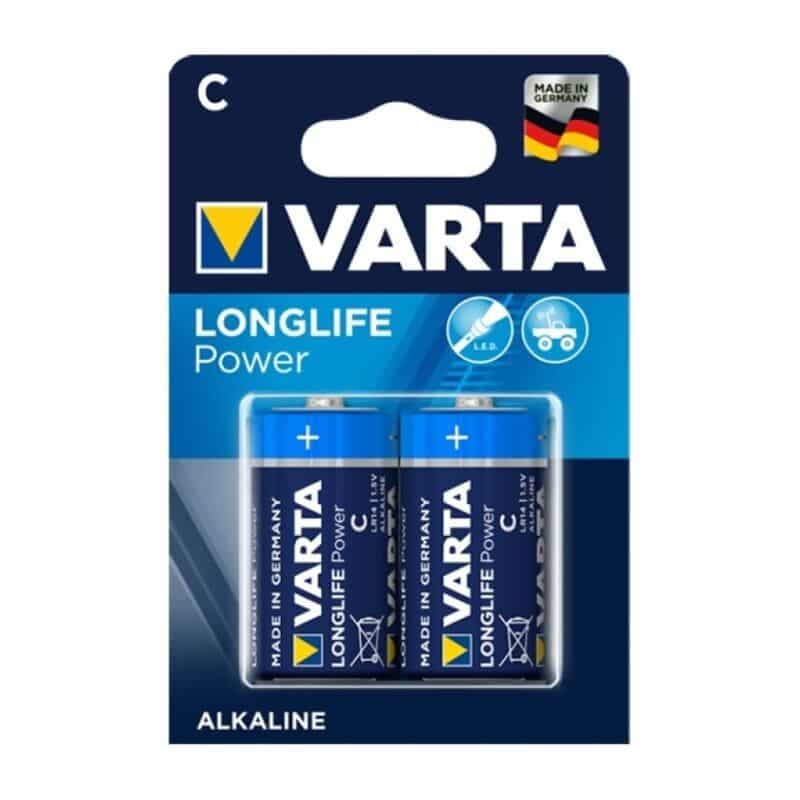 Pack 2x Pilhas Varta C Long Life Power LR14