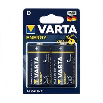 Varta Pilhas Alcalinas LR20 (D) 1.5V Pack 2 Un.