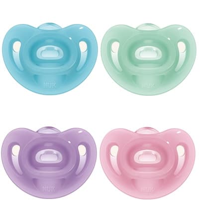 NUK Sensitive Chupeta Silicone 0-6m 2 un. Rosa