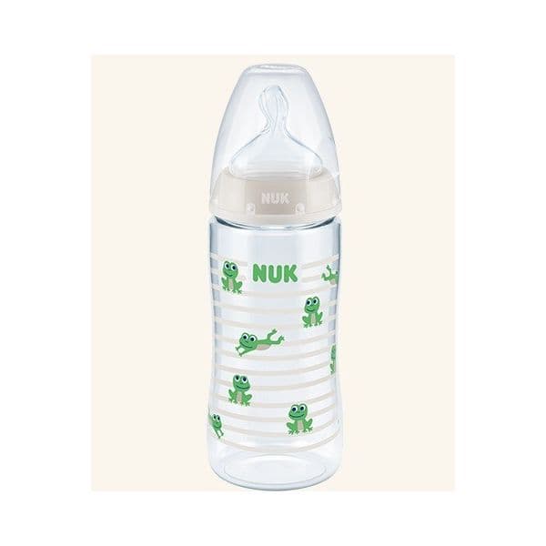 Nuk Biberão First Choice Silicone Com Indicação Temperatura 0-6M Verde 300ml
