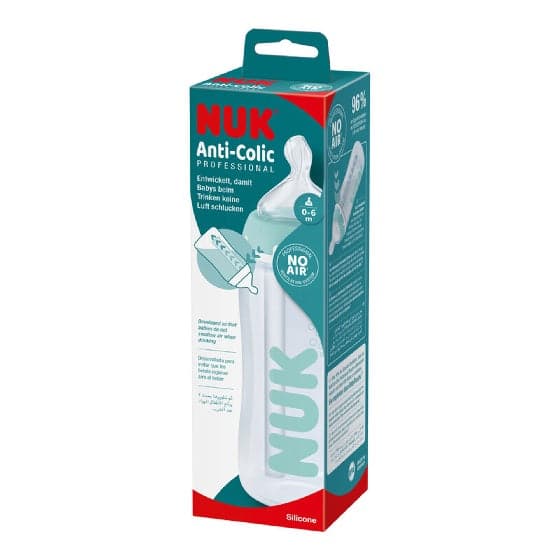 Nuk Biberão First Choice Silicone Com Indicação Temperatura 0-6M Verde 300ml