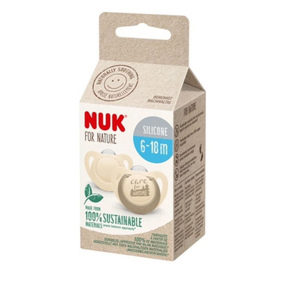 Nuk for Nature Chupeta de Latex 6-18M 2 unidades